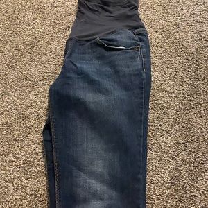 Old navy full panel dark wash maternity jeans